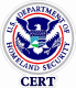 U.S. Dept. Of Homeland Security CERT Decal