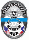 Thin Blue Line Cleburne Police Dept Decal