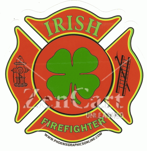 Irish Firefighter Decal