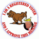 I Am A Registered Voter Donald Trump Decal