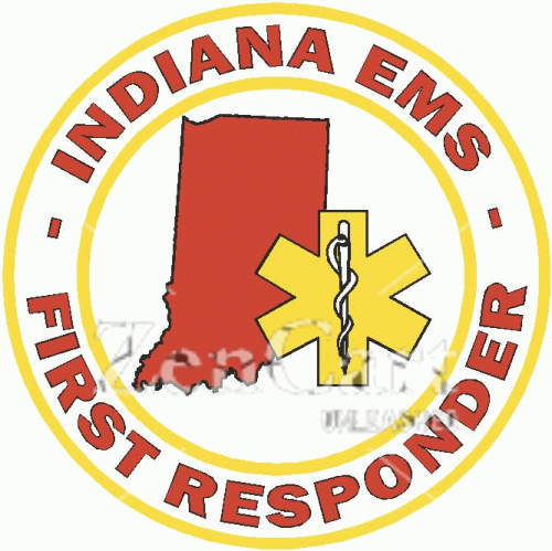 Indiana EMS First Responder Decal