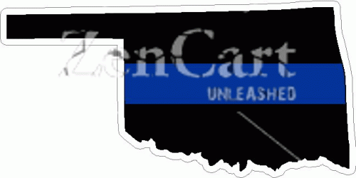 State of Oklahoma Thin Blue Line Decal