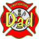 Firefighters Dad Decal