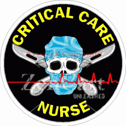 Critical Care Nurse Decal