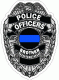 Police Officers Brother Blue Line Badge Decal