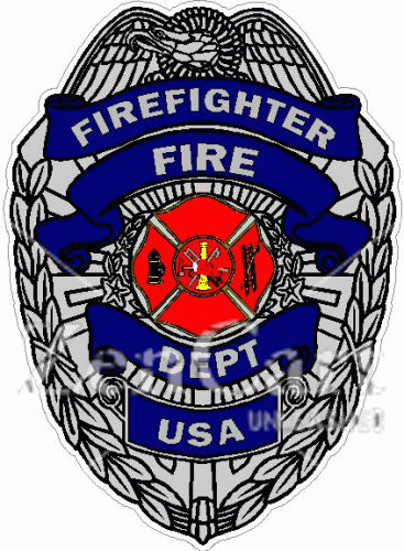 Firefighter Badge Decal