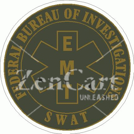 Federal Bureau of Investigations SWAT EMT Decal