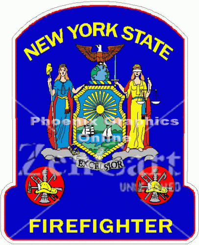 State of New York Firefighter Decal