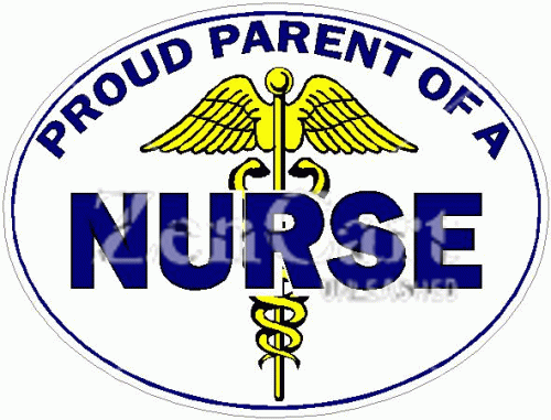 Proud Parent Of A Nurse Decal