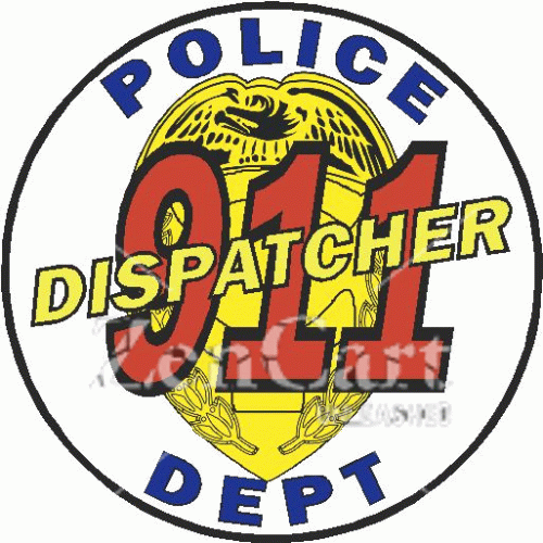 Police Dept 911 Dispatcher Decal