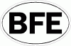 BFE Bum F%@k Egypt White Oval Decal