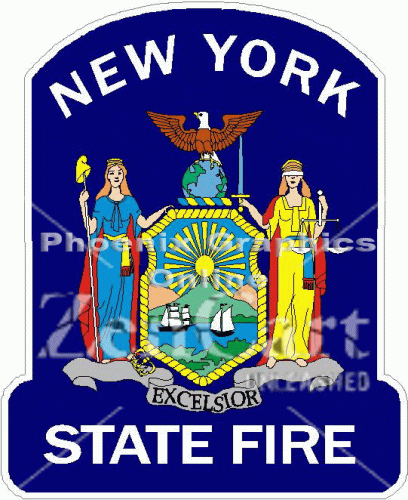 State of New York State Fire Decal