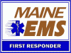 Maine EMS First Responder Decal