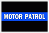 Thin Blue Line Motor Patrol White Text Decal