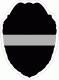 Thin Silver Line Badge Decal