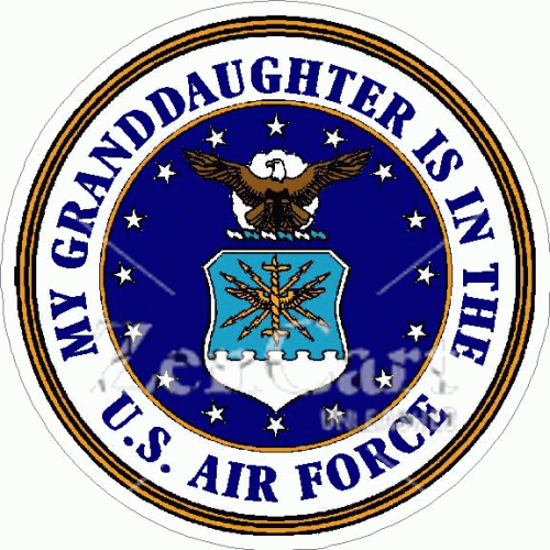 My Granddaughter Is In The U.S. Air Force Decal