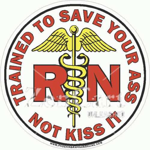 RN Trained To Save Decal