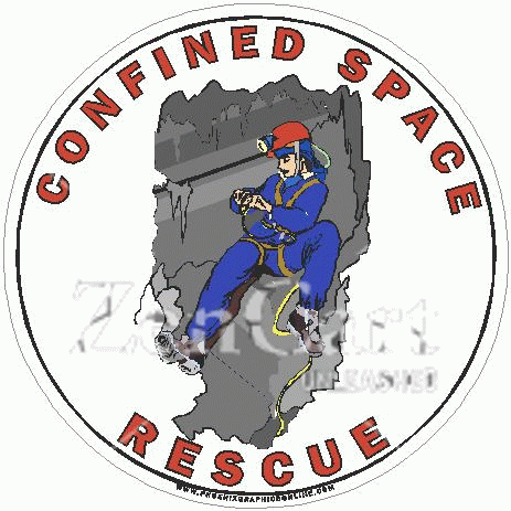 Confined Space Rescue Decal
