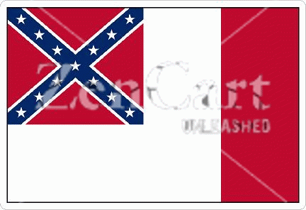 Confederate Flag The Blood Stained Banner Decal