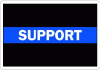 Thin Blue Line Support Decal
