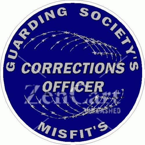 Corrections Officer Guarding Societys Misfits Decal