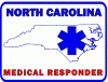 North Carolina Medical Responder Decal