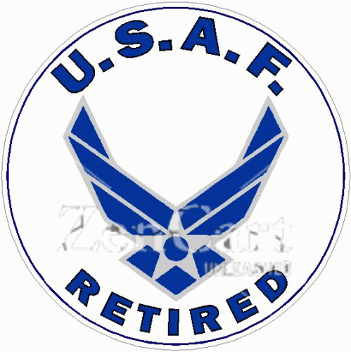 USAF Retired Decal