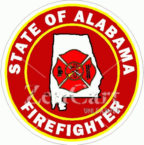 State Of Alabama Firefighter Decal