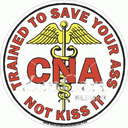 CNA Trained To Save Decal