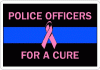 Thin Blue Line Police Officers For A Cure Decal