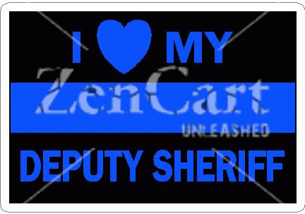 Thin Blue Line I Love My Deputy Sheriff Decal