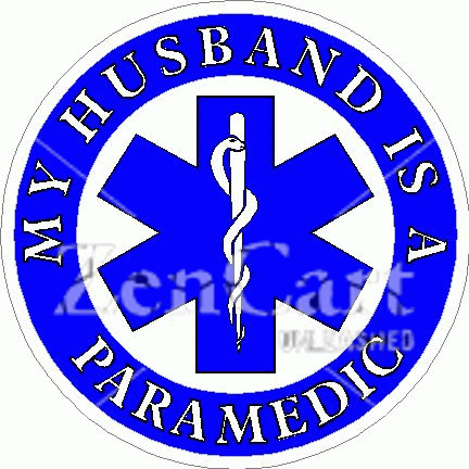 My Husband Is A Paramedic Decal