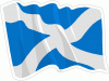 Scotland Flag Waving Decal