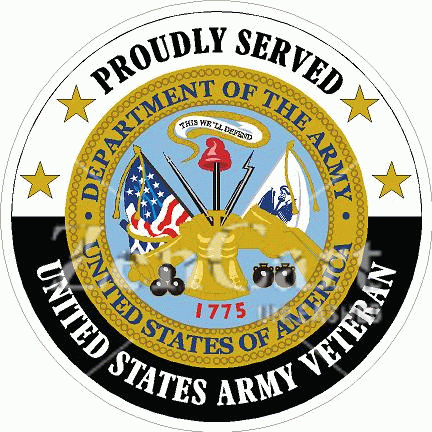 Proudly Served US Army Veteran Decal