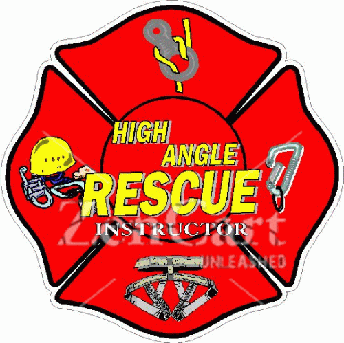 High Angle Rescue Instructor Maltese Cross Decal
