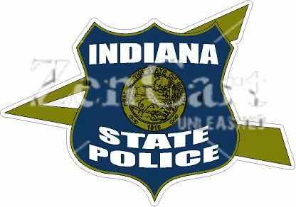 Indiana State Police Blue & Gold Decal