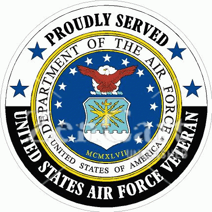 Proudly Served USAF Veteran Decal