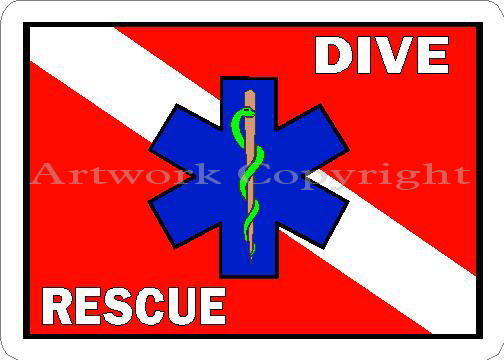  Rescue Diver Scuba Rescue Diver - Sticker Graphic