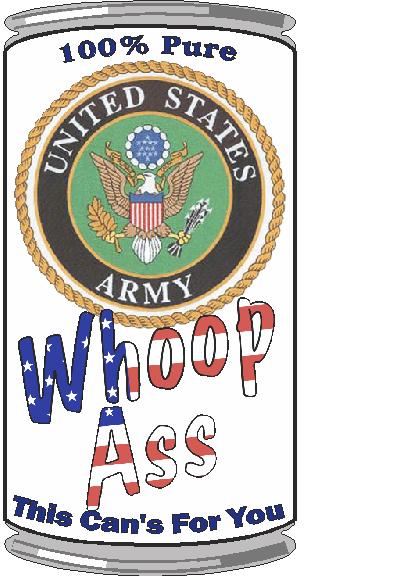 A Can Of U.S. Army Whoop Ass Decal (image for) A Can Of U.S. Army Whoop Ass Decal